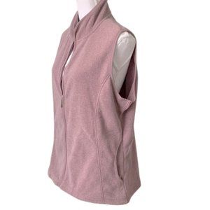 New Boat Women's Fleece Vest Sleeveless Classic Fit with Zip up Pockets